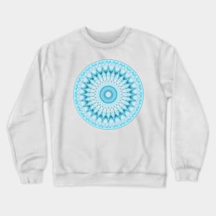 Soft Turquoise Mandala Crewneck Sweatshirt